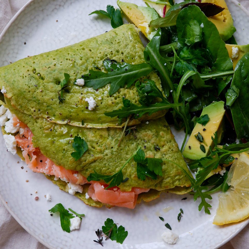 SAVOURY GREEN PANCAKES - Fawn Interior Designers Hampshire, Surrey, Sussex, London, Cotswolds